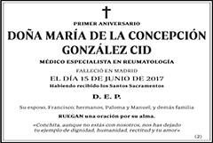 María de la Concepción González Cid